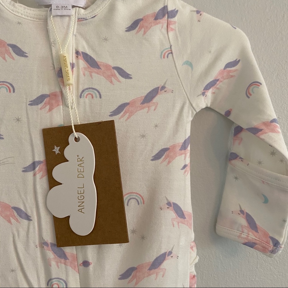 Unicorn 🦄 🌈 Footie Jammies -SOFT Bamboo Blend - Picture 2 of 5